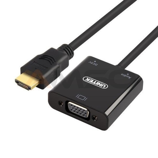 Adapter Unitek Y-6333 HDMI to VGA + audio