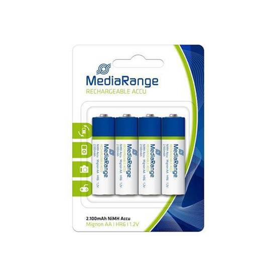 Akumulator MediaRange MRBAT121 Mignon AA|HR6|1.2V, Pack 4