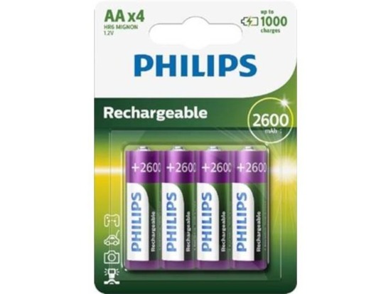 Akumulator Philips AA 2600 mAh (4szt blister)