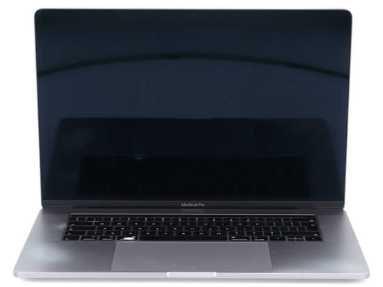 Apple MacBook Pro A1990 Space Gray i7-8750H 32GB 256GB SSD 2880x1800 QWERTY PL Radeon Pro 555X Klasa A- MacOS Big Sur + BOX