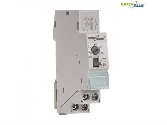 Automat schodowy GreenBlue GB114 na szynę DIN regulacja 30s-10m max 2300 W