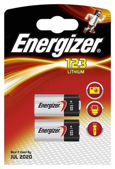 Bateria Energizer Fotograficzna Lithium 123 2 szt. Blister