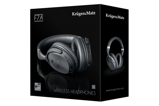 Bezprzewodowe Słuchawki Nauszne Kruger & Matz F7A Lite Stereo z ANC Czarne