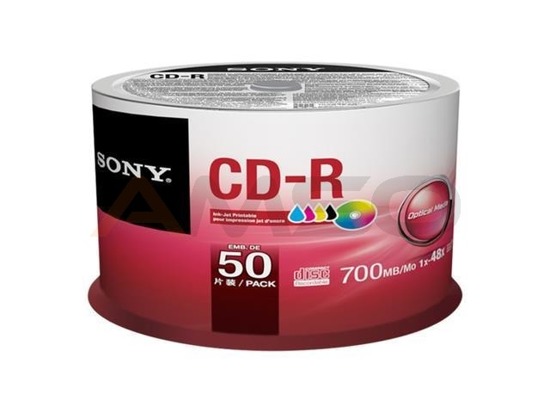 CD-R Sony x48 700MB Printable (Cake 50)