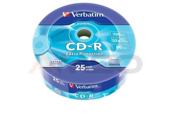 CD-R Verbatim 700MB Extra Protection Wrap (25 Spindel)