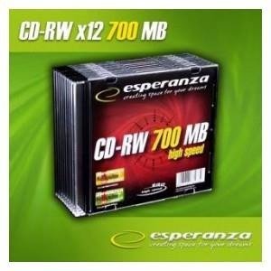 CD-RW Esperanza 12x 700MB (Slim 10) 80MIN