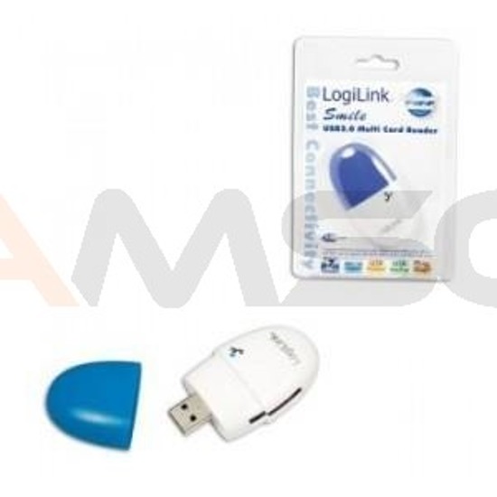 Czytnik kart LogiLink CR0028 "Smile" niebieski