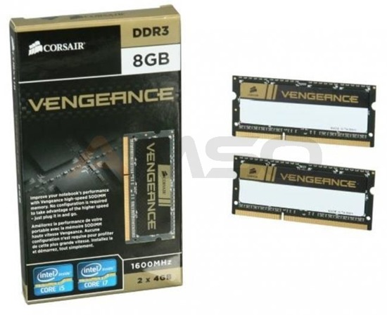 DDR3 Corsair SODIMM 8GB (2x4GB)/1600MHZ 9-9-9-24 i5/i7