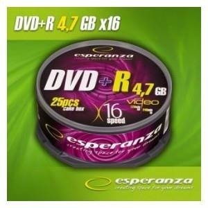 DVD+R Esperanza 16x 4,7GB (Cake 25)
