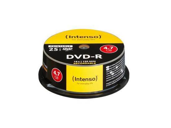 DVD-R Intenso 4.7GB X16 PRINTABLE (25 CAKE)