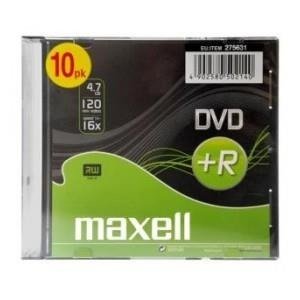 DVD+R Maxell 4,7 GB 16x SLIM 10 szt