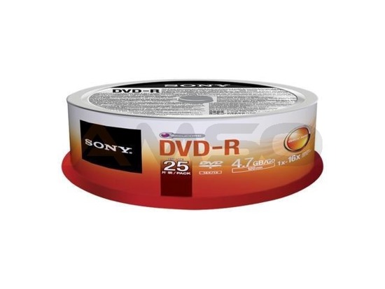 DVD-R Sony x16 4,7GB (Cake 25)