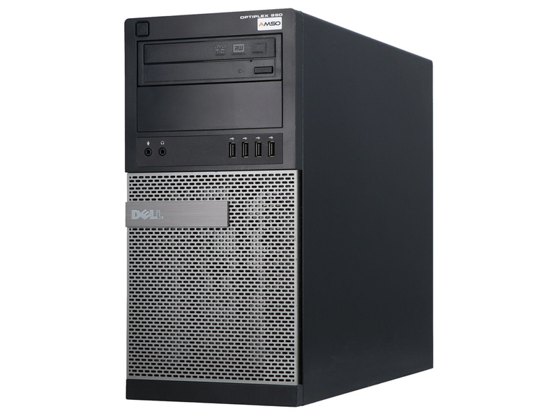 Dell Optiplex 990 MT i5-2400 3.1GHz 16GB 240GB SSD DVD Windows 10 Home + kabel zasilający