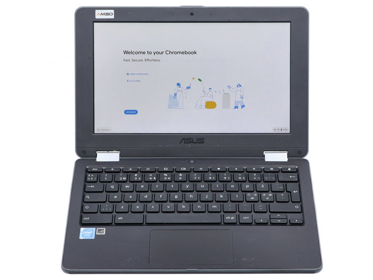 Dotykowy Asus Chromebook Flip C213N 2w1 Celeron N3350 4GB 32GB Flash 1366x768 Chrome OS Klasa A- S/N: H6NXCX016526236