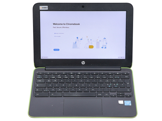 Dotykowy HP Chromebook 11 G5 EE GREEN Intel Celeron N3060 4GB 16GB Flash 1366x768 Klasa A-/B Chrome OS