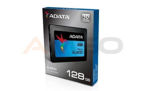 Dysk SSD ADATA Ultimate SU800 128GB 2.5'' SATA3 (560/300 MB/s) 7mm 3D TLC - otwarte opakowanie