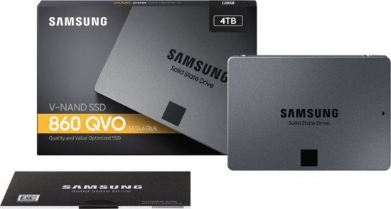 Dysk SSD Samsung 860 QVO 4TB 2,5“ SATA3 (550/520) MZ-76Q4T0BW
