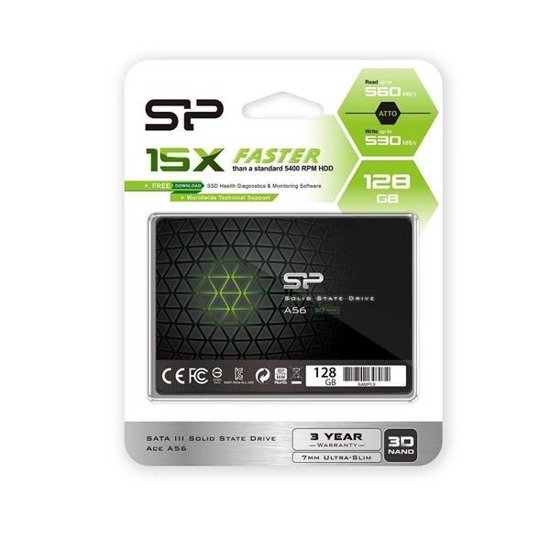 Dysk SSD Silicon Power A56 128GB 2,5" SATA3 (560/530 MB/s) 3D NAND