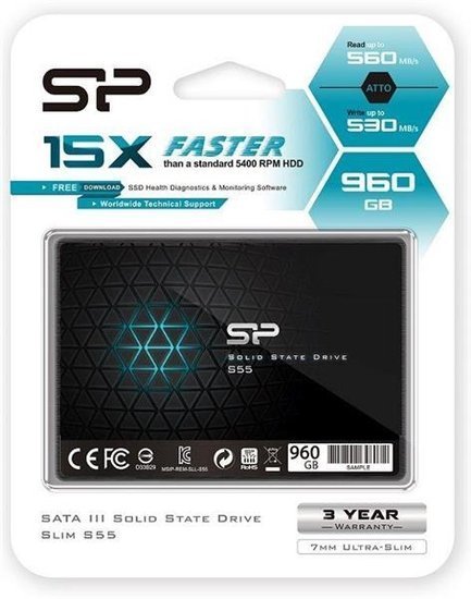 Dysk SSD Silicon Power S55 960GB 2.5" SATA3 (560/530) 7mm