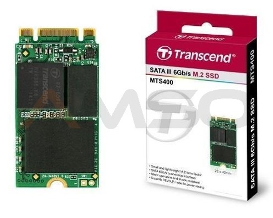 Dysk SSD Transcend MTS400 128GB M.2 2242 SATA3 MLC (540/170 MB/s) NGFF
