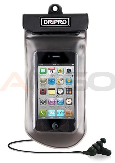 Etui wododporne DRiPRO iPhone, Samsung do 4,5''+ audio, D1
