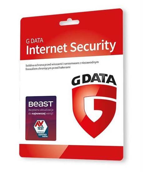 G DATA INTERNET SECURITY 1PC 1 ROK KARTA-KLUCZ
