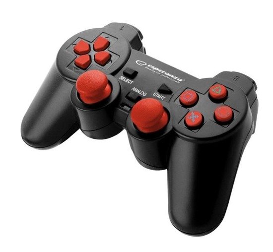 Gamepad PS3/PC USB Esperanza "Trooper" czarno/czerwony