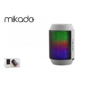 Głośnik Bluetooth Mikado MD-15BT Grey microSD Radio FM LED Show