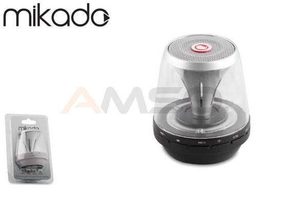 Głośnik Bluetooth Mikado MDX-28BT Black microSD LED