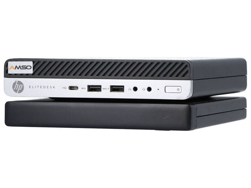 HP EliteDesk 800 G3 Desktop Mini i5-6500T 4x2.5GHz 32GB 960GB SSD Preinstalowany Windows 10 Professional +Moduł rozszerzający