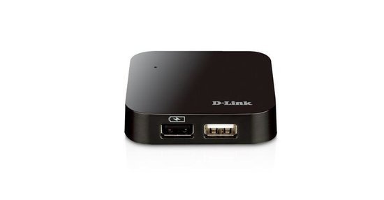 Hub USB D-Link DUB-H4/E 4xUSB 2.0 czarny