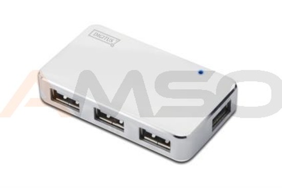 Hub USB Digitus DA-70221 4xUSB 2.0 aktywny biały