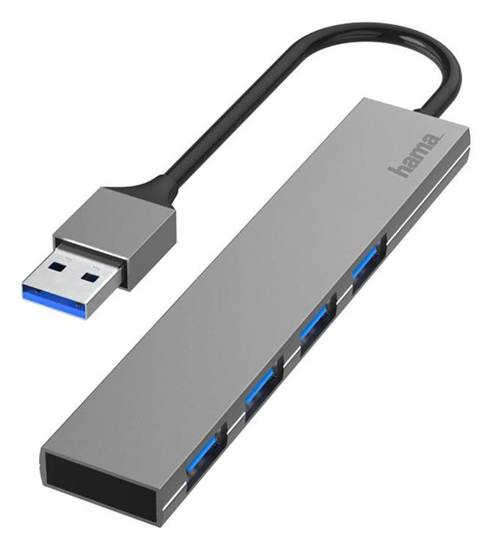 Hub USB Hama Premium USB 3.0 4X USB-A, Ultra Slim