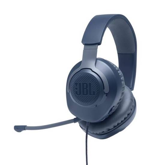 JBL QUANTUM 100 słuchawki wokółuszne Gaming Niebieskie