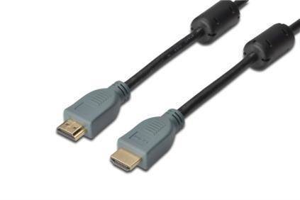 Kabel DIGITUS DK-330112-050-D (HDMI M - HDMI M; 5m; kolor czarny)
