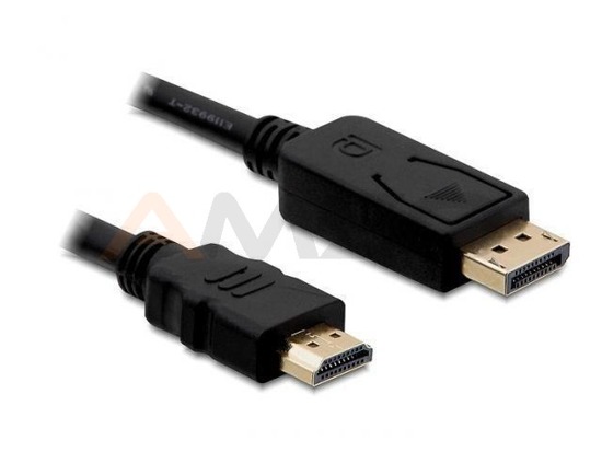 Kabel Delock DisplayPort M->HDMI M 2m gold