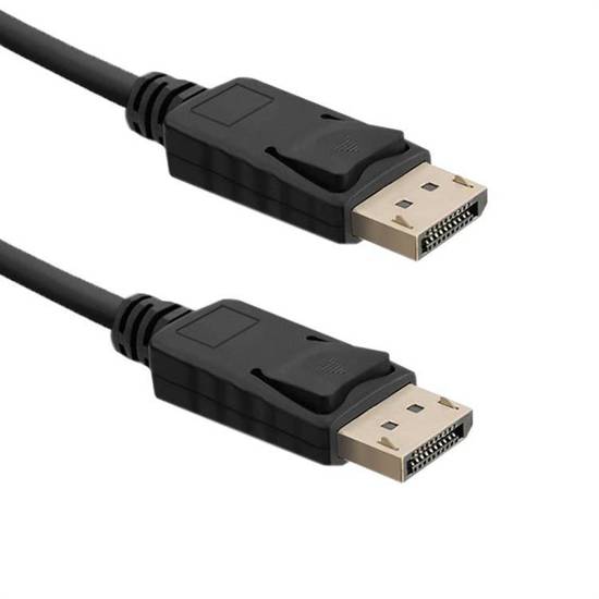 Kabel DisplayPort v1.4 Qoltec męski / DisplayPort v1.4 męski | 1m