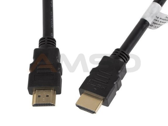 Kabel HDMI Lanberg HDMI High Speed Ethernet M/M 1m czarny
