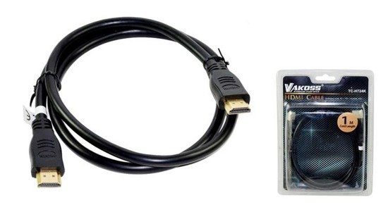 Kabel HDMI VAKOSS M/M 1m  TC-H724K czarny