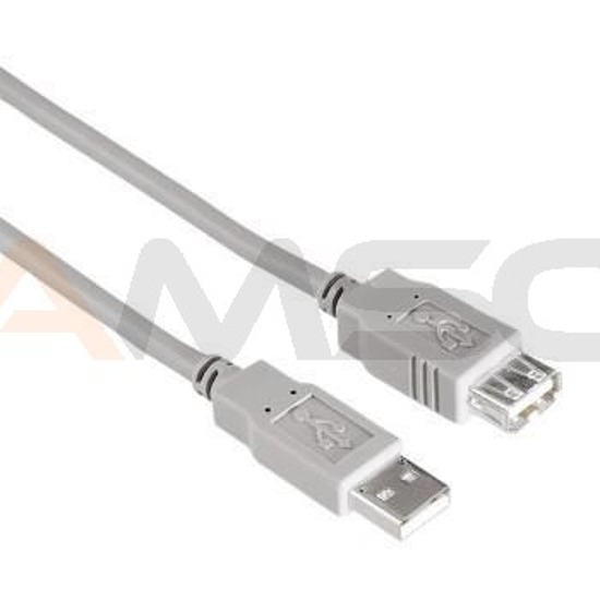 Kabel Hama USB A-A 1,8m Szary