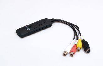 Kabel Media tech MT4169 (S-Video F - USB M; 0,20m; kolor czarny)