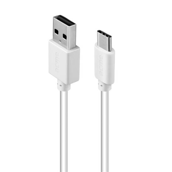 Kabel USB 2.0 Acme CB1042W A/M - C/M, 2m, biały