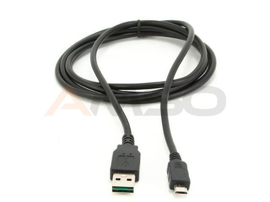 Kabel USB 2.0 Gembird CC-MUSB2D-0.3m USB A(M) - MicroUSB B(M) 5-pin 0,3m czarny
