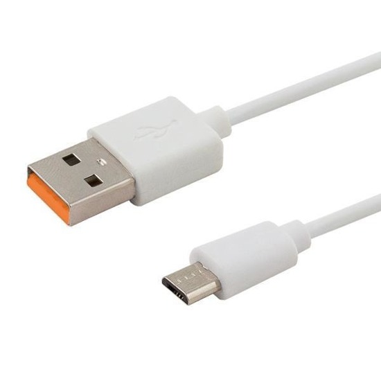 Kabel USB 2.0 Savio CL-127 USB A (M) - Micro USB B (M) 5A, 1m, biały