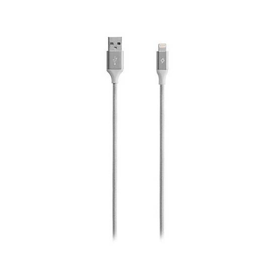 Kabel USB 2.0 Ttec A/M - Lightning/M, 1.2m, aluminiowy, srebrny