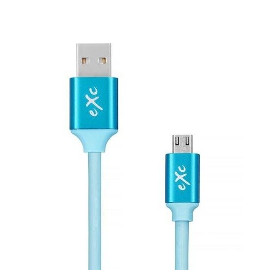 Kabel USB 2.0 eXc STRONG USB A(M) - micro USB B(M) 5-pin, 2m, niebieski