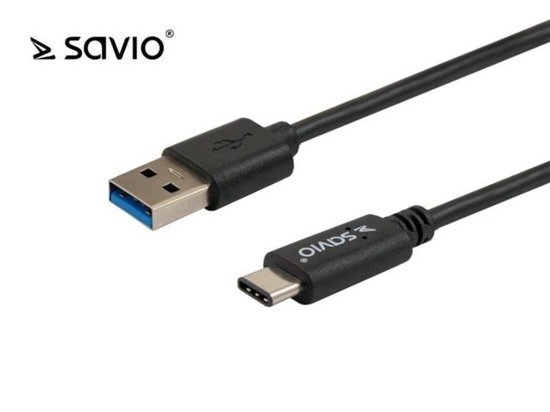 Kabel USB 3.0 A (M)-USB 3.1 Typ C (M) SAVIO CL-101
