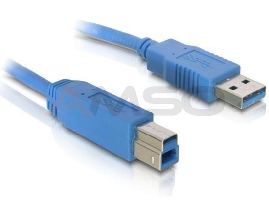 Kabel USB 3.0 Delock USB A(M) - B(M) 1,8m niebieski