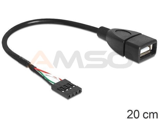 Kabel USB Delock USB AF 2.0 - pinheader 4 pin 0.2m