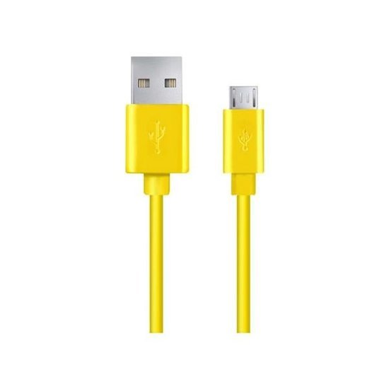 Kabel USB Esperanza Micro USB 2.0 A-B M/M 1,8m żółty